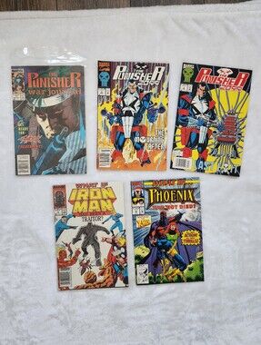 Marvel Comics Lot Punisher 2099 What If Iron Man Phoenix X-Men Newsstand Vintage